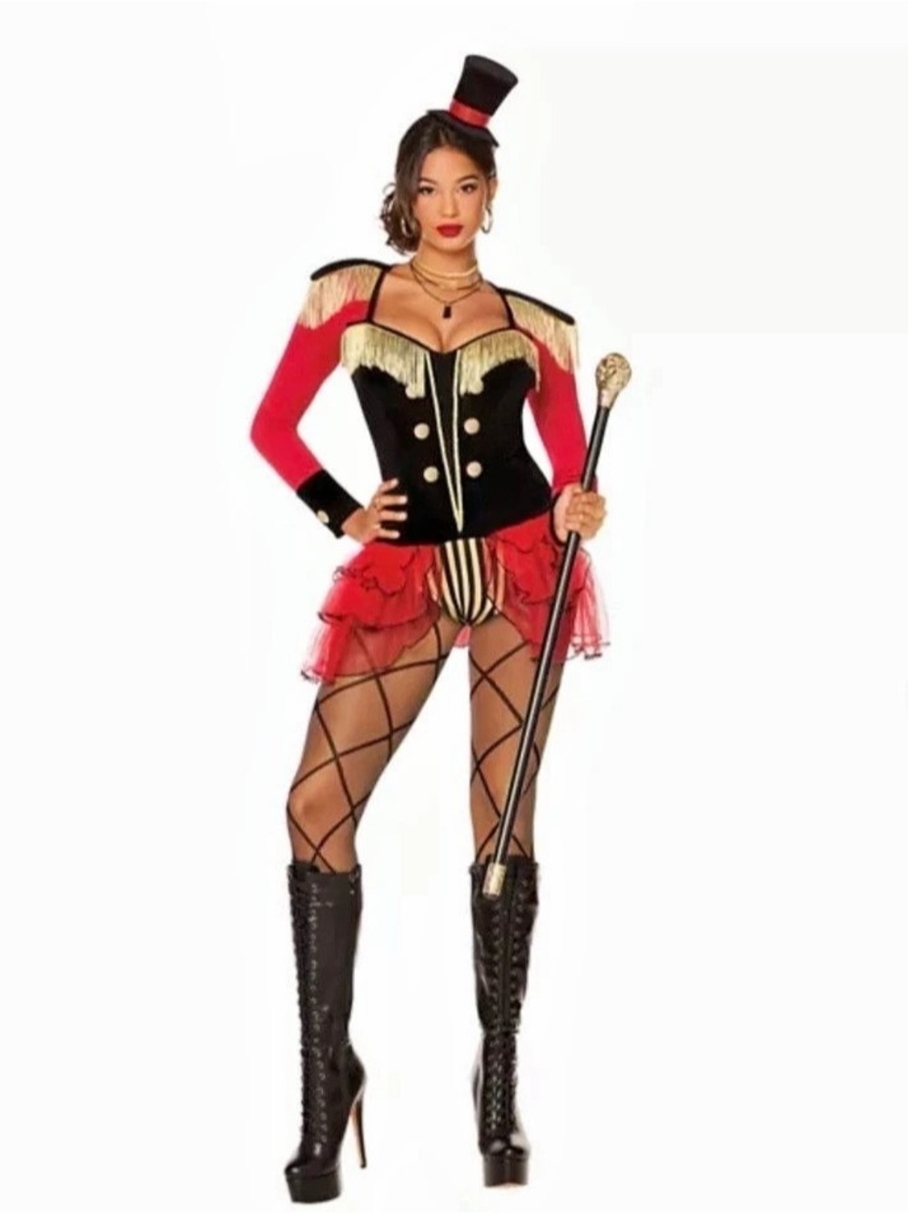 Leg Avenue Commanding Ringmaster Costume Black & Red 🚨 not include the hat 🎩 jus